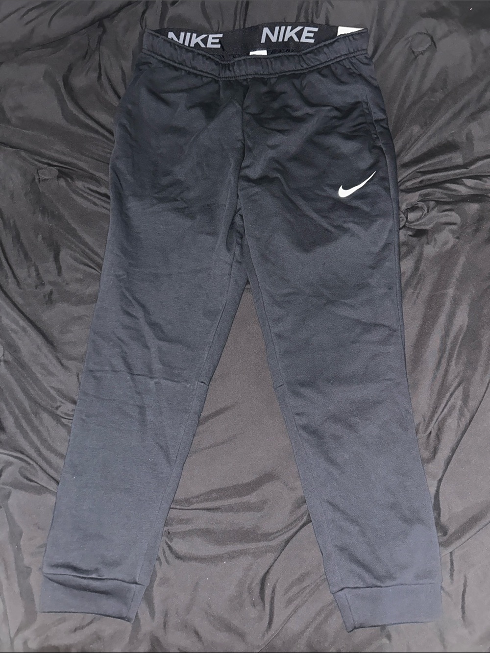 Nike Black Men’s Joggers with White Swoosh